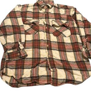 Edwin Heavy-Duty Plaid Flannel Shirt M
